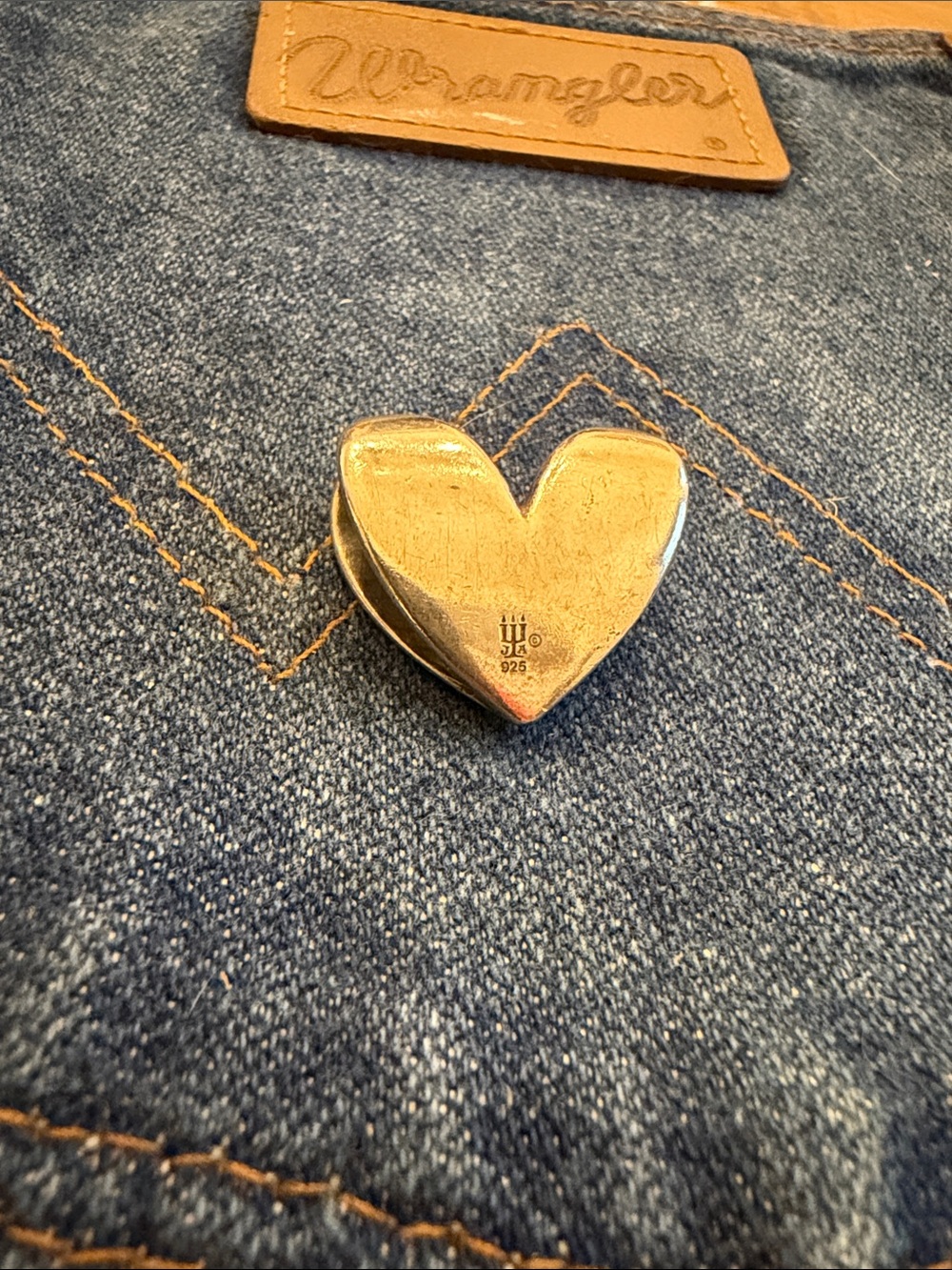 James Avery heart slide pendant.  Retired